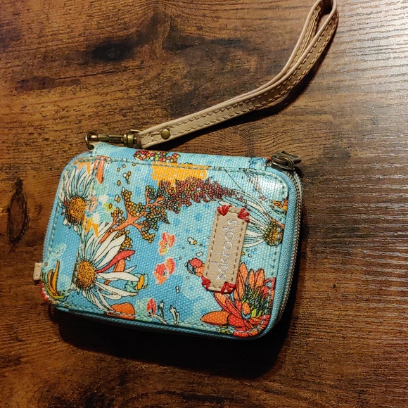Sakroots wristlet blue and tan - Picture 2 of 3